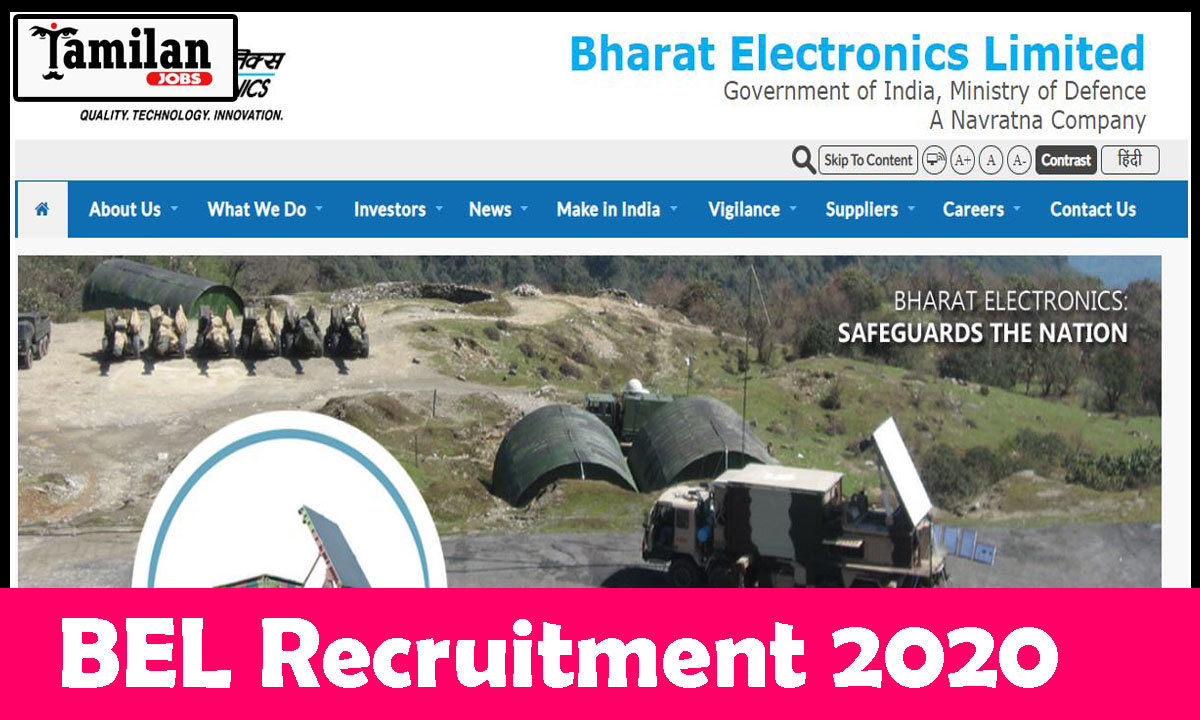 BEL MT Recruitment 2020