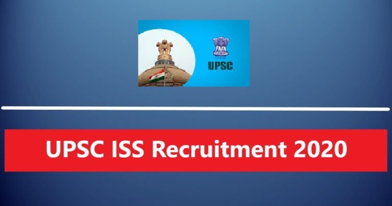 UPSC ISS Recruitment 2020