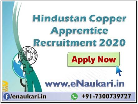 Hindustan Copper Apprentice Recruitment 2020