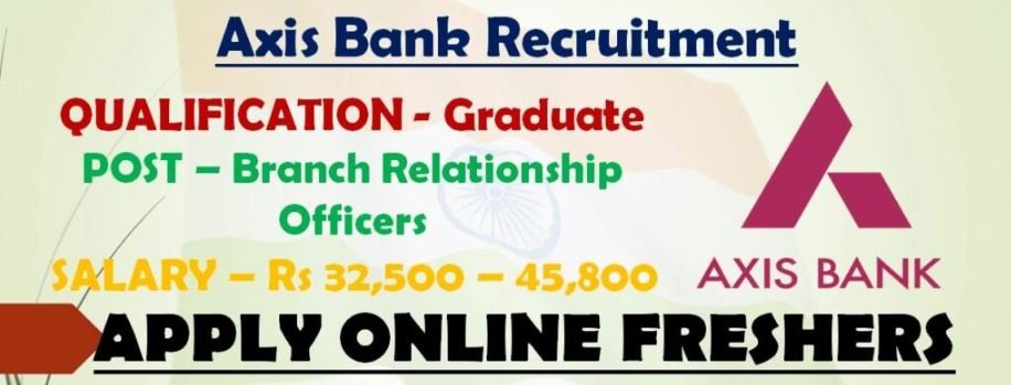 Axis Bank vacancy released for Branch Relationship