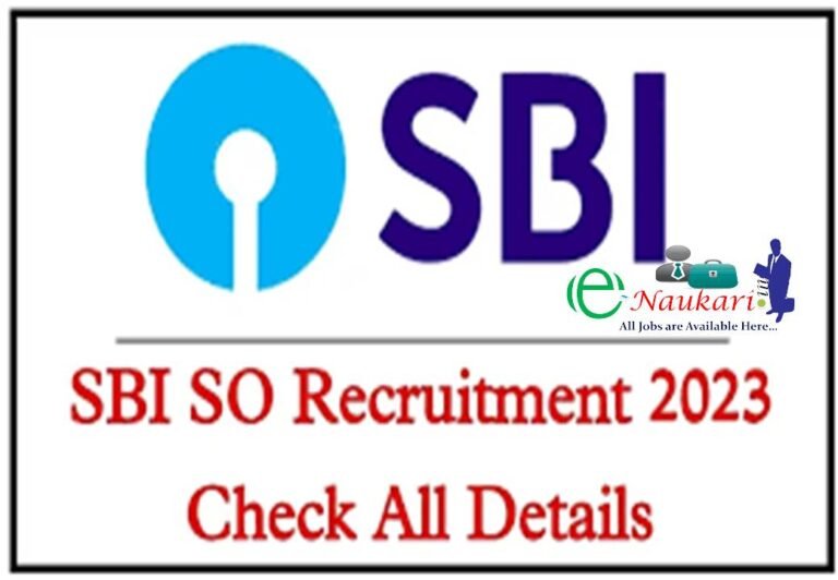 SBI SO Recruitment 2023