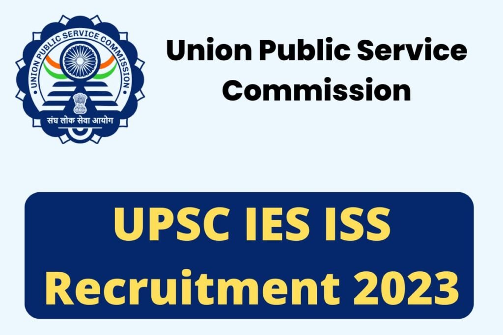 UPSC IES/ISS Notification 2023