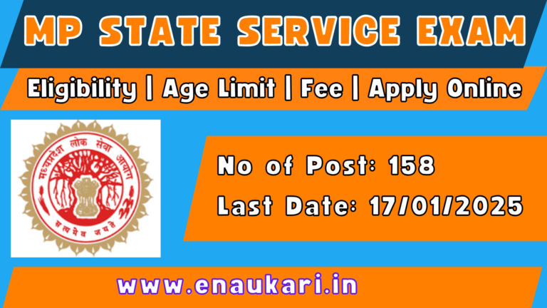 MPPSC SSE Recruitment 2025 Madhya Pradesh State Service Exam Pre-Recruitment 2025 Apply Online for 158 Post