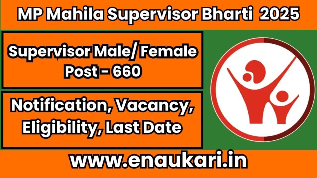 MP mahila supervisor Bharti 2025